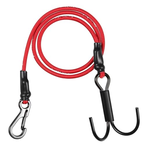 YONMFRDS RC Autoteile Für Axial Für SCX10 I II III Für TRX4 Für Element Für WPL 1/10 RC Crawler Auto Teile Kinetische Winde Strap Flucht Seil Rettungs Anhänger Haken Auto Zubehör(Red) von YONMFRDS