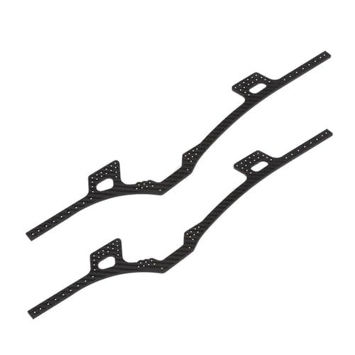 YONMFRDS RC Autoteile Für Axial Für SCX10 II 90046 90047 Für RGT86100 1/10 Niedriger Schwerpunkt Carbonfaser-Rahmenschienen RC Crawler Für LCG-Chassis-Getriebe Ersatz-Autoteile(Rails) von YONMFRDS