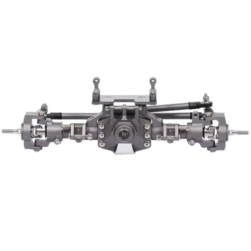 YONMFRDS RC Autoteile Für Axial Für SCX10 II 90046 90047 RC Crawler Truck Legierung Vordere Hinterachse RC Brücke Achse RC Ersatzteile(Gray,Front Axle) von YONMFRDS