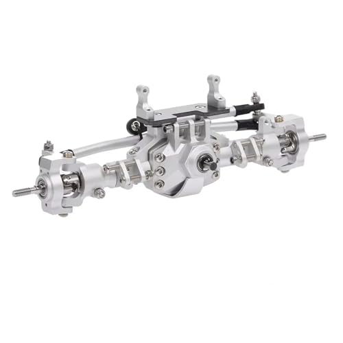 YONMFRDS RC Autoteile Für Axial Für SCX10 II 90046 90047 RC Crawler Truck Legierung Vordere Hinterachse RC Brücke Achse RC Ersatzteile(Silver,Front Axle) von YONMFRDS