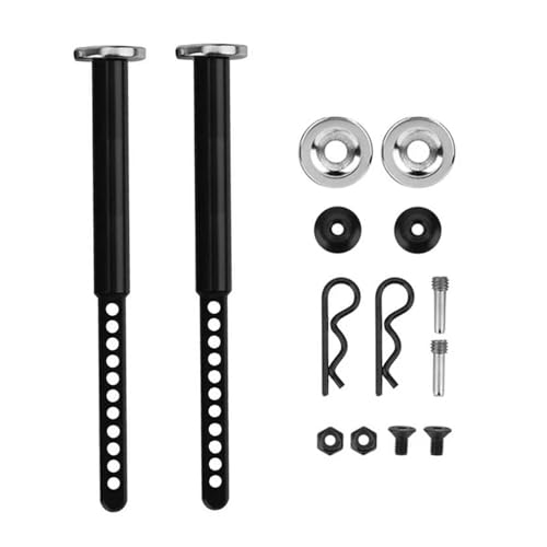 YONMFRDS RC Autoteile Für Axial Für SCX10 II 90047 90059 90060 90046 1/10 Metall Vorne Und Hinten Erweiterte Körper Post Mounts Shell Säule Mit Magnet RC Crawler Upgrade Teile(97mm) von YONMFRDS