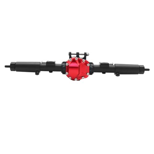 YONMFRDS RC Autoteile Für Axial Für SCX10 II Für AR44 90047 90046 Für AX90060 Für 1/10 RC Crawler Builders Upgrade Aluminium Legierung CNC Vorne Hinterachse Set 30T/8T(Black,Rear) von YONMFRDS
