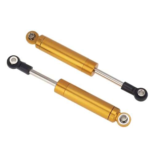 YONMFRDS RC Autoteile Für Axial Für SCX10 II Für RBX10 Für Wraith Für TRX4 1/10 RC-Auto, Eingebaute Feder, 60/70/80/90/100 Mm Stoßdämpfer, Dämpfer, RC Crawler Zubehör(Yellow,80mm) von YONMFRDS