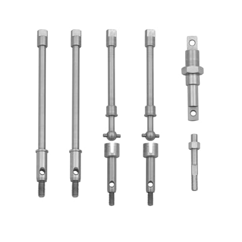 YONMFRDS RC Autoteile Für Axial Für SCX24 90081 Für AXI00001 002 004 005 006 Stahl Vorne Hinten CVD Achse Innere Übertragung Antriebswelle Für 1/24 RC Crawler(Set B) von YONMFRDS