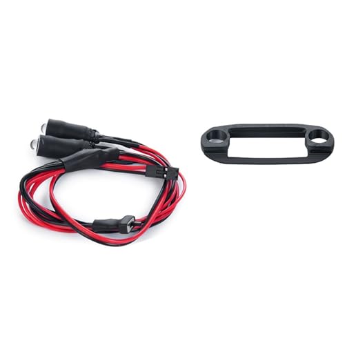 YONMFRDS RC Autoteile Für Axial Für SCX24 Für AXI00002 1/24 Front Licht Lampe Mit Halterung Scheinwerfer Upgrade Teile Dekoration Modifikation RC Auto Zubehör(Blue and White) von YONMFRDS