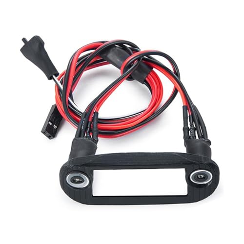 YONMFRDS RC Autoteile Für Axial Für SCX24 Für AXI00002 1/24 Front Licht Lampe Mit Halterung Scheinwerfer Upgrade Teile Dekoration Modifikation RC Auto Zubehör(White) von YONMFRDS