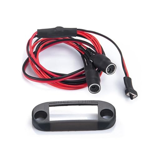 YONMFRDS RC Autoteile Für Axial Für SCX24 Für AXI00002 1/24 Front Licht Lampe Mit Halterung Scheinwerfer Upgrade Teile Dekoration Modifikation RC Auto Zubehör(White Flower) von YONMFRDS