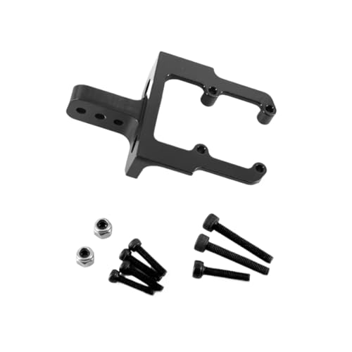 YONMFRDS RC Autoteile Für Axial Für Scx10 1/10 Skala Upgrade Teile Fernbedienung Rc Crawler Auto Zubehör Hinten Erhöhte Servo Halterung Ständer Metall(Black) von YONMFRDS
