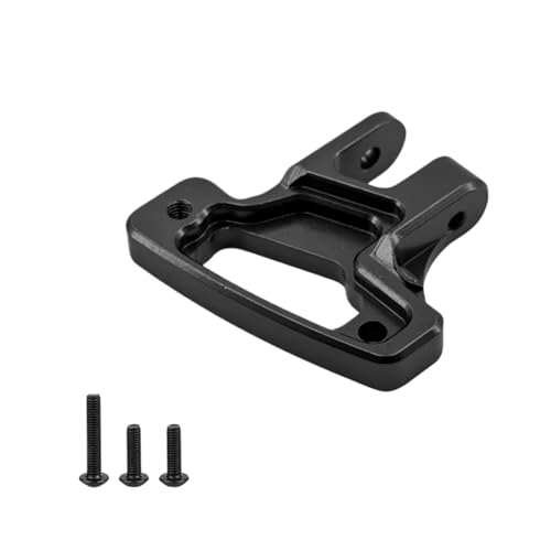 RC Autoteile Für Axial Für Scx10 1/10 Upgrade Teile Fernbedienung Rc Crawler Auto Zubehör Vorne Stoßstange Hinten Montage Halterung Aluminium Metall(Black) von YONMFRDS