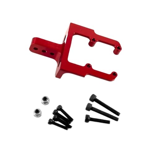 RC Autoteile Für Axial Für Scx10 II 1/10 Upgrades Teile Metallic Hinten Erhöhte Servo Halterung Ständer 90046 AR44 SCX10Pro Achse RC Auto Zubehör(Red) von YONMFRDS