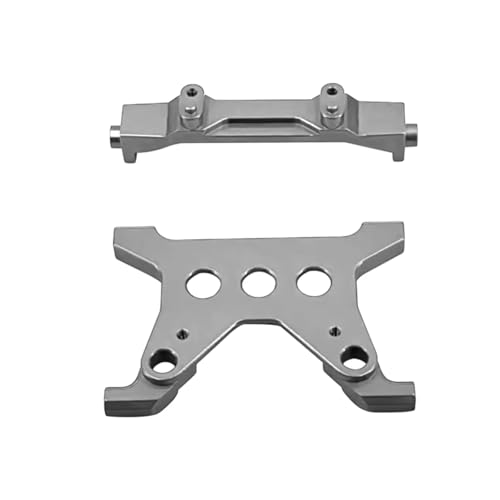 YONMFRDS RC Autoteile Für Axial Für Scx10 III Für Gladiator 1/10 Upgrades Teile Metallic Aolly Batterie Befestigung Halterung Halterung Für AXI03006 RC Auto Zubehör(Silver) von YONMFRDS