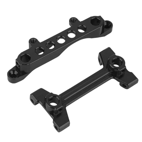 YONMFRDS RC Autoteile Für Axial Für Scx10 Iii Für Gladiator Upgrades Teile 1/10 AXI03006 Metallic Vorne Hinten Auto Shell Körper Unterstützung Halterung RC Auto Zubehör(Black) von YONMFRDS
