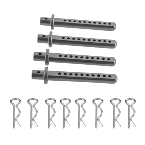 YONMFRDS RC Autoteile Für Axial Für Scx10 Upgrade Teile Fernbedienung Rc Crawler Auto Zubehör Shell Spalte Montieren Körper Post Halter Mit R Clips Metall(Silver) von YONMFRDS