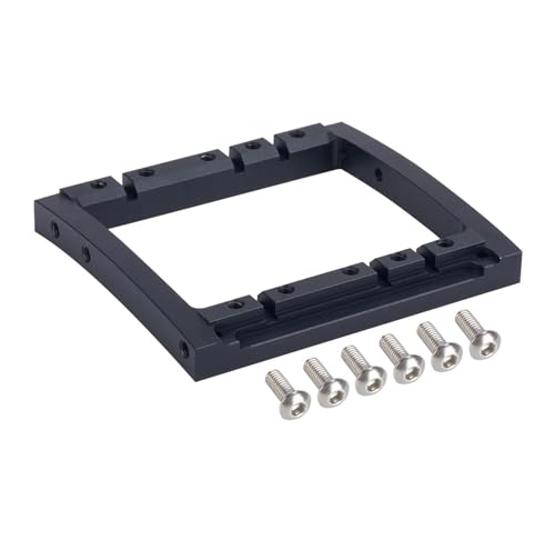 YONMFRDS RC Autoteile Für Capra Für SCX10 II 1/10 RC Rigs Crawler Achse Comp TGH Rails Für LCG Chassis Kit Upgrade Teil Lenkung Winde Dual Servo Mount Zubehör(Mount 2) von YONMFRDS
