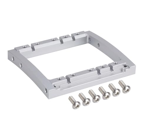 YONMFRDS RC Autoteile Für Capra Für SCX10 II 1/10 RC Rigs Crawler Achse Comp TGH Rails Für LCG Chassis Kit Upgrade Teil Lenkung Winde Dual Servo Mount Zubehör(Mount 3) von YONMFRDS