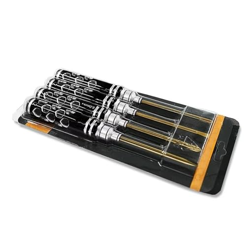 YONMFRDS RC Autoteile Für DJI Für Elf 3/4 Multi-Axis Für FPV Für Racing Drone Handwerkzeuge 4-teilig Schlitzschraubendreher Kreuzschraubendreher 4.0/5.0 Tip Driver Set(Black) von YONMFRDS