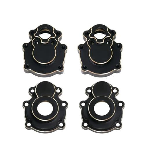 YONMFRDS RC Autoteile Für FMS FCX10 1/10 Messing Differential Achse Abdeckung Lenkung Äußere Innere Portal Gehäuse RC Crawler Auto Upgrade Teile Zubehör(Rear Set) von YONMFRDS