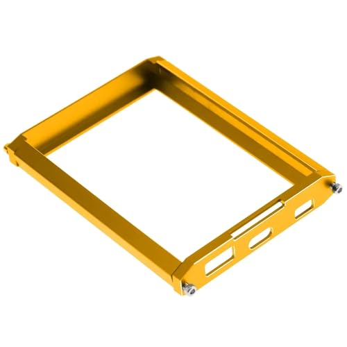 YONMFRDS RC Autoteile Für Flysky Für Noble Für NB4 Für Pro Für YA-0711BK Fernbedienung Auto Zubehör Rc Metall Sender Schutz Rahmen(Yellow,A) von YONMFRDS