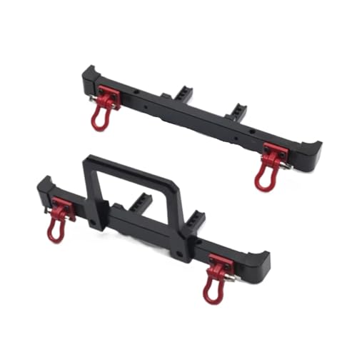 YONMFRDS RC Autoteile Für HB Für Toys ZP1001 ZP1002 ZP1003 ZP1004 ZP1005 ZP1008 ZP1010 Metall Vorderen Und Hinteren Stoßfänger 1/10 RC Auto Upgrade Teile(Black) von YONMFRDS