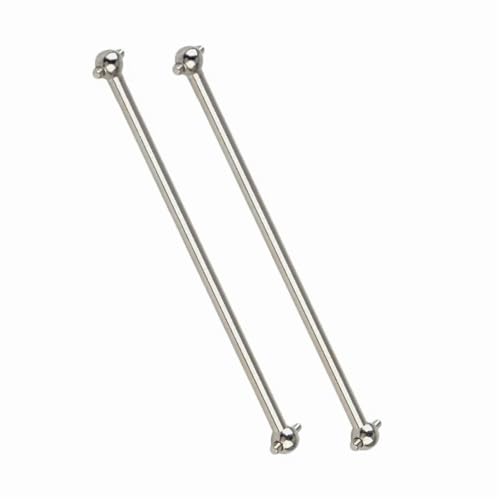 RC Autoteile Für HSP 1/10 2 Stück Stahl-Metall-Antriebswelle Dogbone Gesamtlänge 61 Mm 63 Mm 70 Mm 77 Mm 84 Mm 87 Mm 89,5 Mm 100 Mm RC-Auto-Upgrade-Teile(Silver,87MM) von YONMFRDS