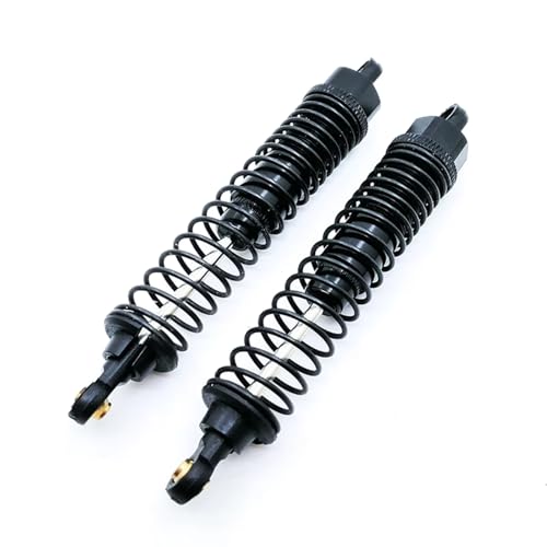 YONMFRDS RC Autoteile Für HSP 1:10 94108 94111 94188 108004 188004 Off Road Truck RC Auto 108mm Einstellbare Aluminium Öl Stoßdämpfer Gefüllt Upgrade Teile Ersatz(Black) von YONMFRDS