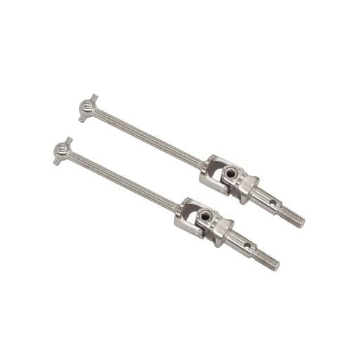 YONMFRDS RC Autoteile Für HSP Für Redcat 102015 106015 108015 94102 94103 94123 94177 94106 94107 94111 94108 2PCS Dogbone Antriebswelle CVD Für 1/10 RC Auto(Silver,57.5MM) von YONMFRDS