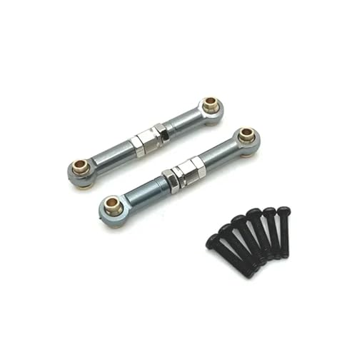 RC Autoteile Für Hyper Für Go14210RCGF Für 1/14 Für MJX 14209 14210 Ersatzteil Upgrade Metall Stee Stange Stee Link 25T Servo Arm(Gray) von YONMFRDS