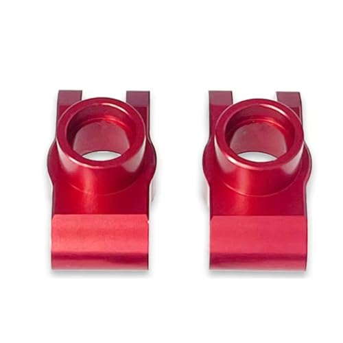 YONMFRDS RC Autoteile Für Jjrc Für Q130A Q130B Q141 16201 Q117A Q117B Q117C Q117D 1/16 High Speed ​​RC Auto Verbesserte Metallbeschläge Hinterachse Für Sitz Hinterrad(Red) von YONMFRDS