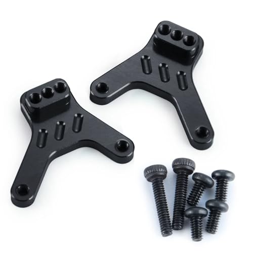 YONMFRDS RC Autoteile Für Kyosho Für Jimny 1/18 Für Mini-Z 4x4 Für Wrangler Für Hilux 1/24 2 Stücke Hinten Stoßdämpfer Halterung RC Crawler Auto Upgrade Teile(Black) von YONMFRDS