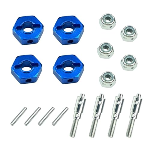 YONMFRDS RC Autoteile Für LDRC LD-P06 Für Unimog 1/12 RC LKW Auto 5mm Bis 12mm Metall Combiner Radnabe Hex Adapter Upgrades Teile Zubehör von YONMFRDS