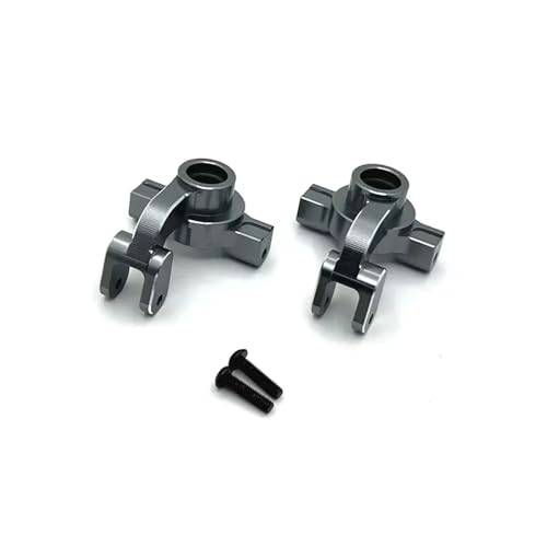 YONMFRDS RC Autoteile Für MJX 10208 Für 1/10 RC Auto Upgrade Teile Zubehör Metall Lenkung Tasse Lenkung(Gray) von YONMFRDS