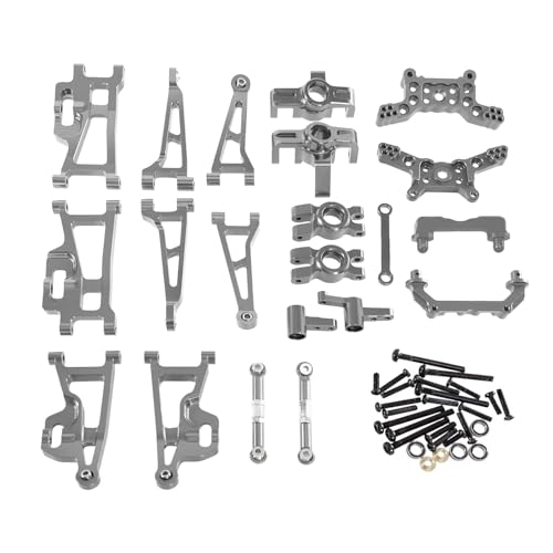 YONMFRDS RC Autoteile Für MJX 14209 14210 4WD Für 1/14 RC Auto Teile Rahmen Zerbrechlich Kits Metall Upgrade Ersatz Für Off-Road(Gray) von YONMFRDS