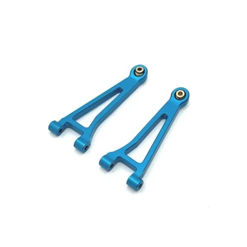 YONMFRDS RC Autoteile Für MJX Für Hyper Für Go 14210 14209 14210B Für 1/14 RC Autos RC LKW Verbesserte Teile Aluminium Legierung Front Upper Für Schaukel Arm(Blue) von YONMFRDS