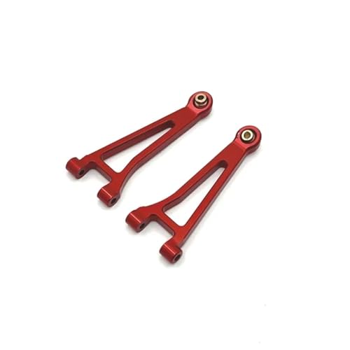 YONMFRDS RC Autoteile Für MJX Für Hyper Für Go 14210 14209 14210B Für 1/14 RC Autos RC LKW Verbesserte Teile Aluminium Legierung Front Upper Für Schaukel Arm(Red) von YONMFRDS