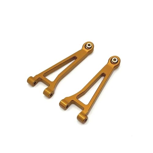 YONMFRDS RC Autoteile Für MJX Für Hyper Für Go 14210 14209 14210B Für 1/14 RC Autos RC LKW Verbesserte Teile Aluminium Legierung Front Upper Für Schaukel Arm(Yellow) von YONMFRDS