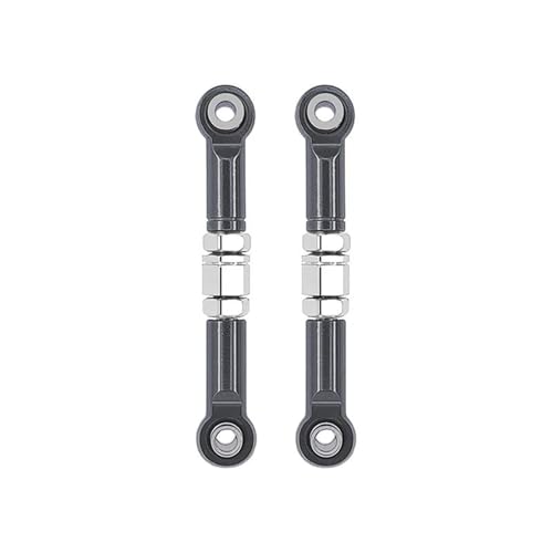 RC Autoteile Für MJX H16 16208 16207 16209 16210 1/16 Metall Front Lenkstange Lenkung Links RC Auto Upgrades Teile Modifikation RC Zubehör(Gray) von YONMFRDS