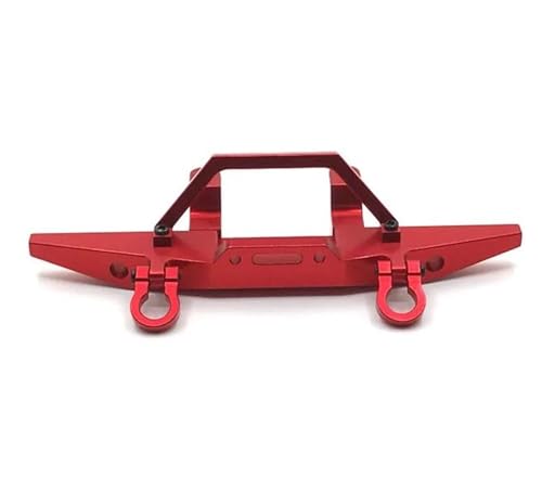 YONMFRDS RC Autoteile Für MN D90 D91 D96 D99S Für MN99S MN90 MN99 1/12 Metall Front Stoßstange RC Auto Upgrades Teile Modifikation Ersatz RC Auto Zubehör(Red) von YONMFRDS
