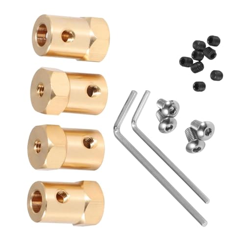 YONMFRDS RC Autoteile Für MN D90 Für MN99S MN98 Für WPL C14 C24 C34 C44 B16 B36 B14 B24 5mm Bis 12mm Messing Combiner Radnabe Hex Adapter RC Auto Upgrades Teile Zubehör von YONMFRDS