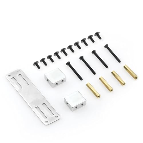 YONMFRDS RC Autoteile Für MN D90 Für MN99S MN98 RC -Auto -Upgrade Teile Metall Vordere Achse Servo -Halterhalter -Dekoration Zubehör Modifikation Modifikation(Silver) von YONMFRDS