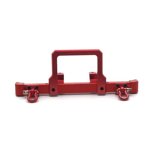YONMFRDS RC Autoteile Für MN Für D90 D91 98 D96 MN90 Für MN99S 1/12 Metall Front Stoßstange RC Auto Upgrade Teile Zubehör(Red) von YONMFRDS