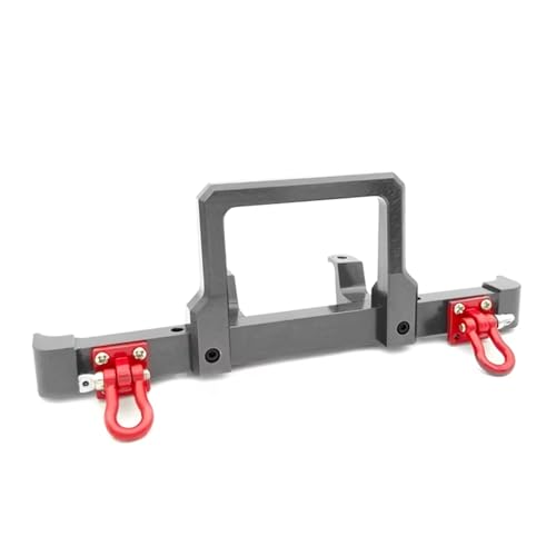 YONMFRDS RC Autoteile Für MN Für D90 D91 D96 Für MN90 Für MN99S Für 1/12 RC Auto Upgrade Teile Zubehör Metall Front Stoßstange(Gray) von YONMFRDS