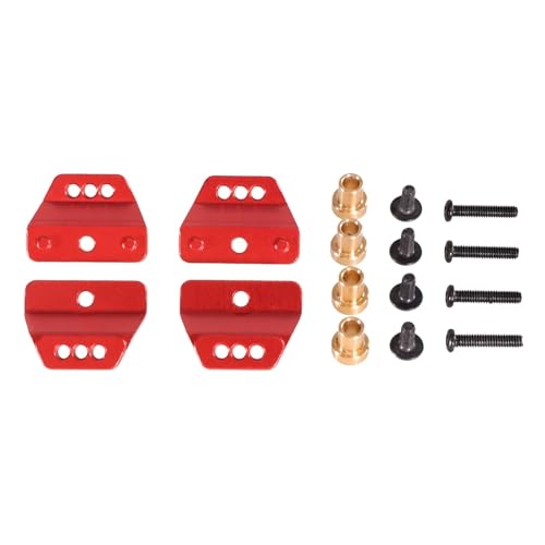 YONMFRDS RC Autoteile Für MN Für MN168 MN82 LC79 MN78 MN99sV2 1/12 Fernbedienung Auto Metall Upgrade Zubehör Teile Stoßdämpfer Halterung Shock Tower RC Teile(Red) von YONMFRDS