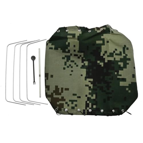 YONMFRDS RC Autoteile Für MN Für MN77 MN88S Für WPL B14 B24 B16 Ersatz Schuppen Haube Abdeckung Tuch Leinwand Mit Halterung RC Auto Upgrade Teile OP Zubehör(Green) von YONMFRDS