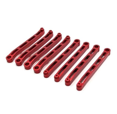 RC Autoteile Für MN Für MN78 1/12 Modifikation RC Auto Zubehör Metall Chassis Befestigungs Stange Suspension Linkage Upgrade Ersatz RC Auto Ersatzteile(Red) von YONMFRDS