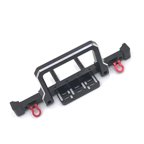 YONMFRDS RC Autoteile Für MN Für MN999 Für Wrangler Für TRX4 Für SCX10 90046 90047 Für 1/10 RC Auto Metall Modifikation Teile Upgrade Front Stoßstange Installiert Winde(Black) von YONMFRDS
