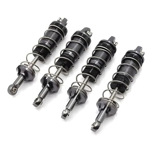 YONMFRDS RC Autoteile Für MN128 Für MN86 Für MN86S Für MN86K Für MN86KS Für MN Für G500 4Pcs Metall Öl Stoßdämpfer Dämpfer Für 1/12 RC Auto Upgrade Teile(Gray) von YONMFRDS