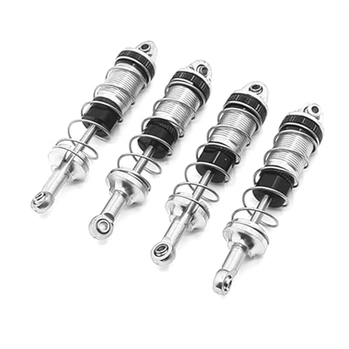 YONMFRDS RC Autoteile Für MN128 Für MN86 Für MN86S Für MN86K Für MN86KS Für MN Für G500 4Pcs Metall Öl Stoßdämpfer Dämpfer Für 1/12 RC Auto Upgrade Teile(Silver) von YONMFRDS