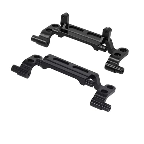 YONMFRDS RC Autoteile Für MN168 Für MN78 Für 1/12 Fernbedienung Auto 2 Stück Metall Vorder- Und Hinterachse Spurstange Für Sitz Spurstangenhalterung Spurstangenbasis Geeignet(Black) von YONMFRDS