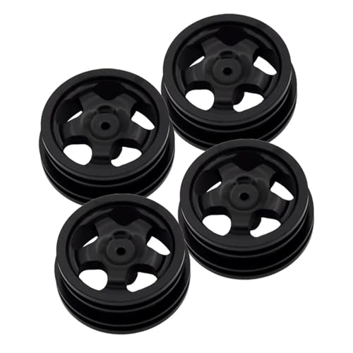 YONMFRDS RC Autoteile Für MN78 Für MN82, Radnabe, Reifen, Metall, CNC-Aluminiumlegierung, Modifikationszubehör Rc-Zubehör Auto(Black) von YONMFRDS