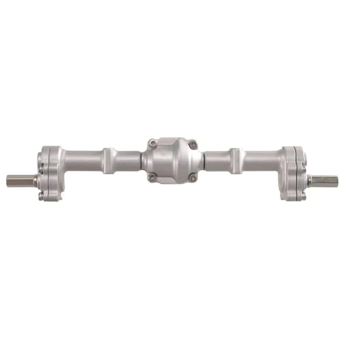 YONMFRDS RC Autoteile Für MN82 Für LC79 Für MN78 98 99S V2 1/12 Modell Vollmetall Vorder- Und Hintertürbrücken RC Auto Upgrade Zubehör Und Teile(Silver,Rear axle) von YONMFRDS
